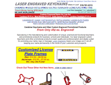 Tablet Screenshot of laserengravedkeychains.com